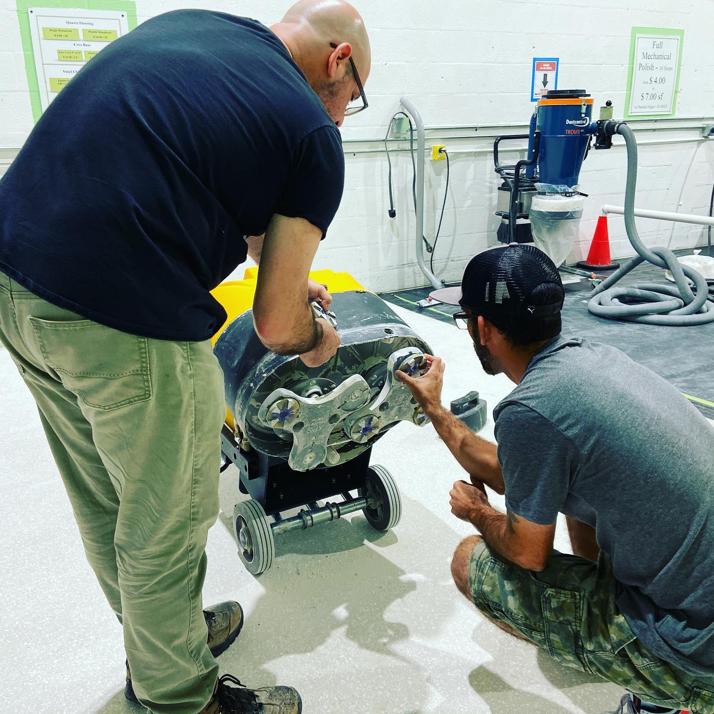 Polished Concrete Floor Training | Blades and Bits