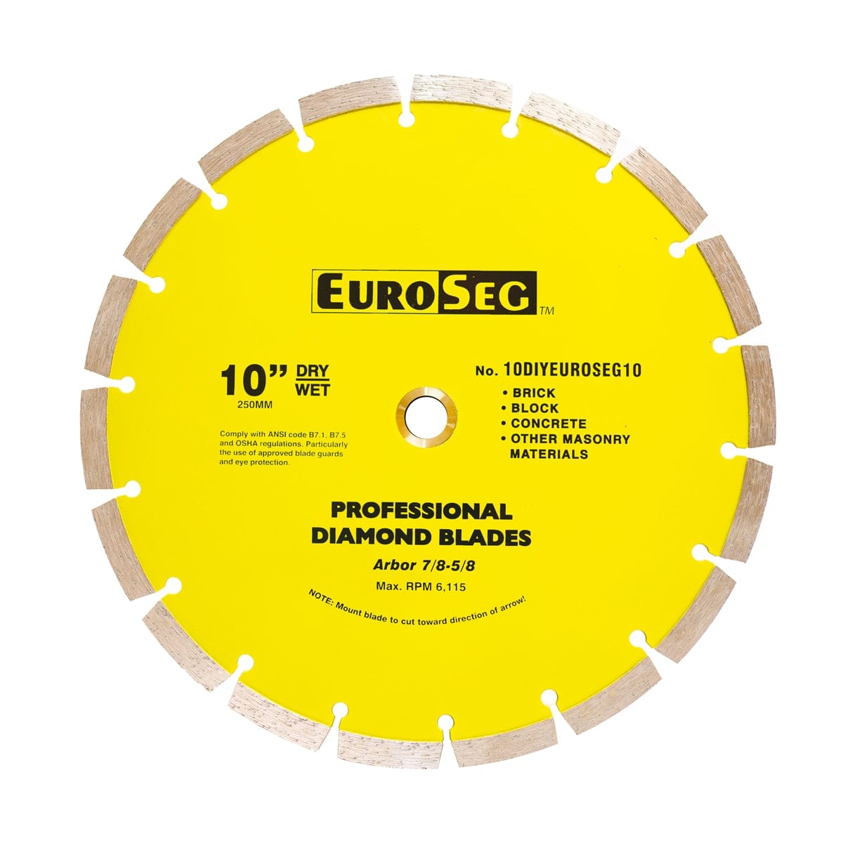 Euro Segmented Diamond Blade | Blades and Bits